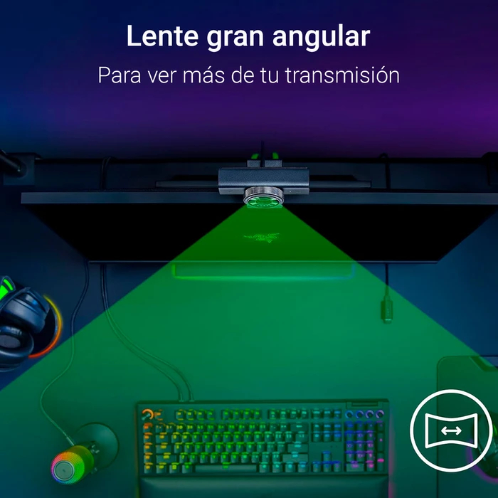 Webcam Razer Kiyo V2 X Black 1440p 60FPS Autofocus Micrófono Estéreo USB 5