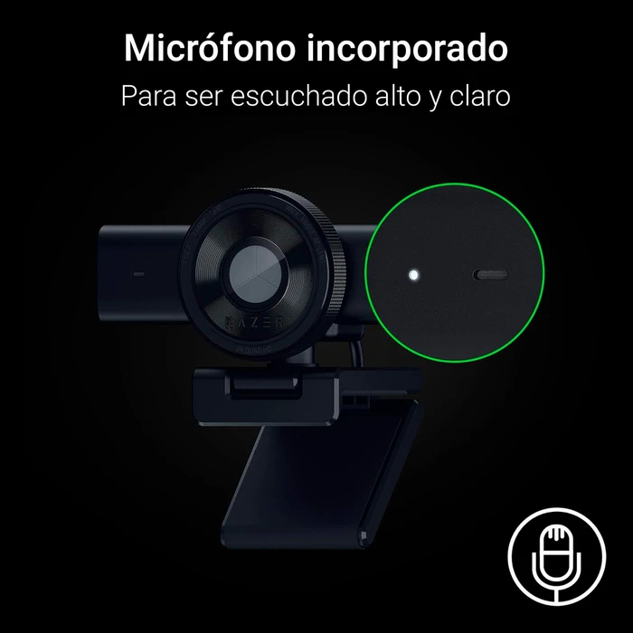 Webcam Razer Kiyo V2 X Black 1440p 60FPS Autofocus Micrófono Estéreo USB 7