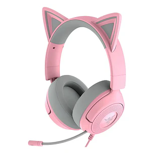 Audífonos Gamer Razer Kraken Kitty V3 X Quartz 7.1 RGB 3.5mm para PC, PS5, Xbox y Switch