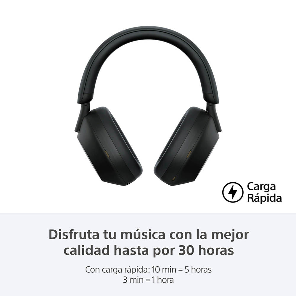 Audífonos Bluetooth Sony WH-1000XM5 Negro 3