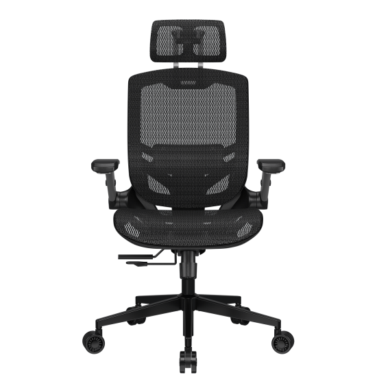 Silla Ergonómica Cougar Speeder One Negro – Malla Transpirable, Soporte Lumbar Ajustable y Reclinación 135° 1