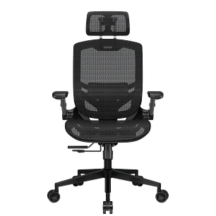 Silla Ergonómica Cougar Speeder One Negro – Malla Transpirable, Soporte Lumbar Ajustable y Reclinación 135°