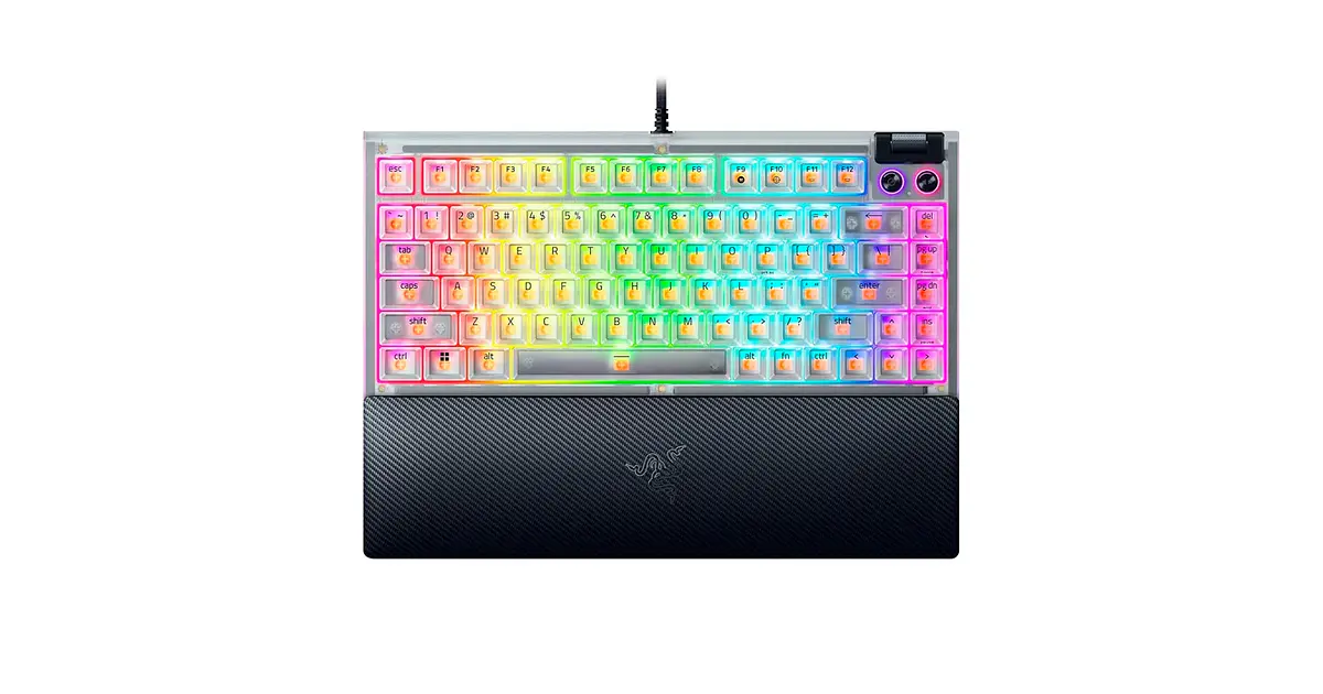 新品 BlackWidow V4 Phantom White Edition Teclado mecanico Razer BlackWidow V4 75% Phantom White sw n