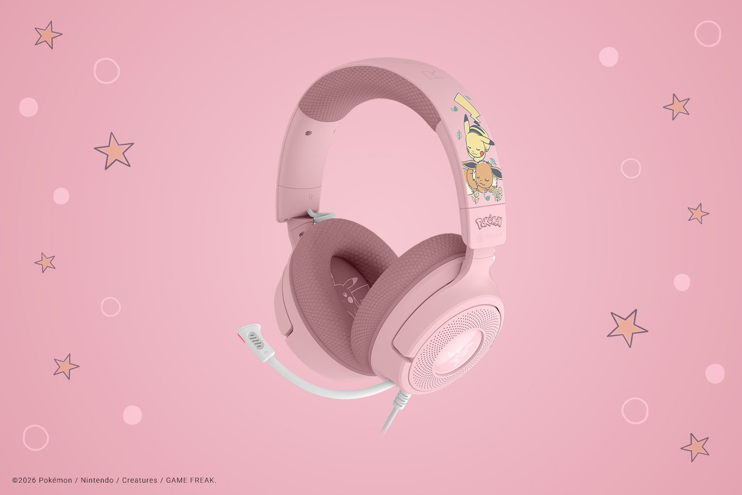 audifono Razer Kraken V4 X Pikachu & Eevee Edition 1