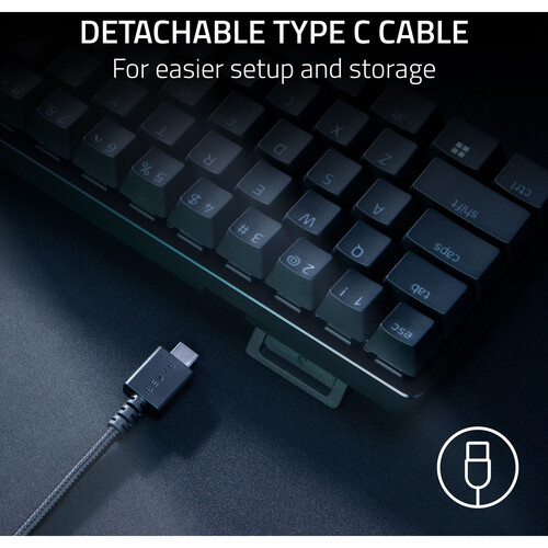 Teclado Gamer Razer Huntsman Mini Black 60% Linear Red Switch Inglés US 3