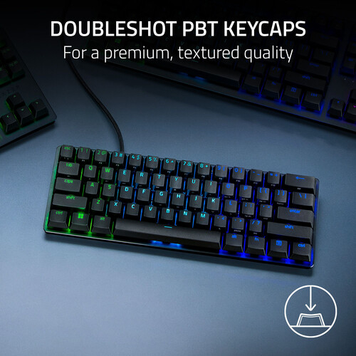 Teclado Gamer Razer Huntsman Mini Black 60% Linear Red Switch Inglés US 4