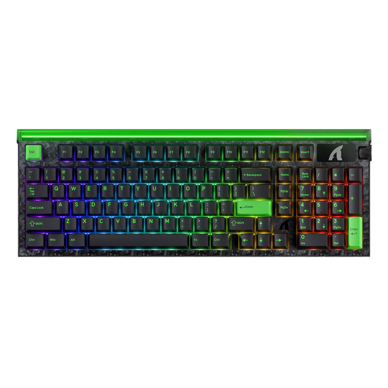 Teclado Gamer Magnético Attack Shark R98 HE Black 8K Hall Effect Rapid Trigger / compuesto de fibra de carbono 1