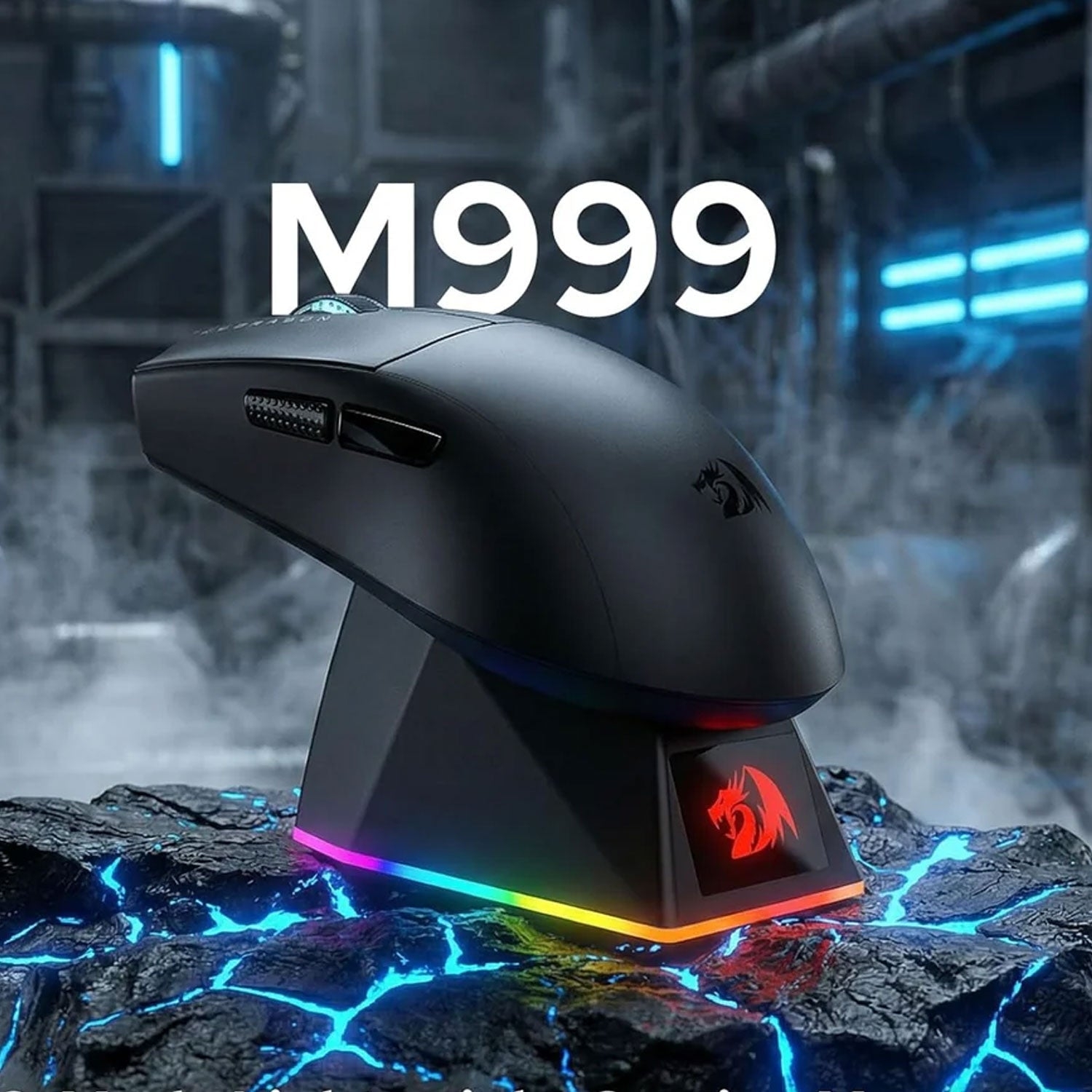 Mouse Gamer Redragon K1NG M999 ULT Wireless PixArt PAW3953 45.000 DPI 55g 7