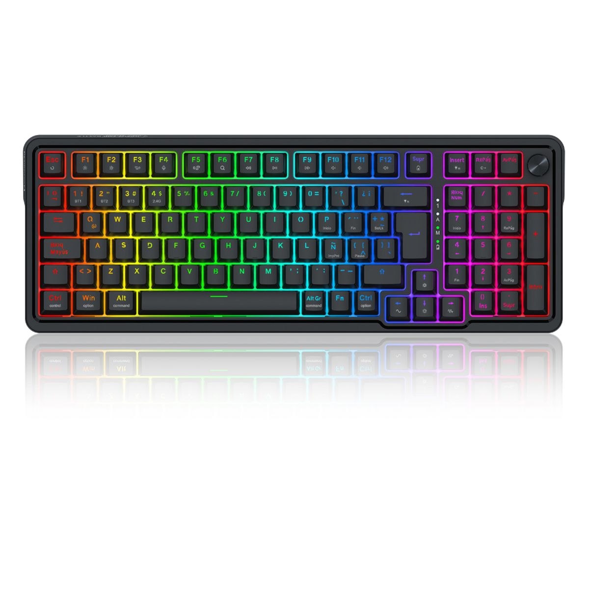 Teclado Gamer Magnético Redragon EISA K686RGB-M SP 96% Hall Effect UltraMag 8K RGB Español 1