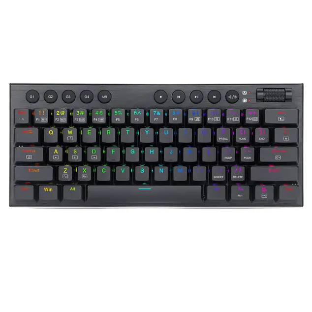 Teclado Mecánico Redragon Horus Mini K632 RGB 60% Low Profile Switch Red Inglés US 1