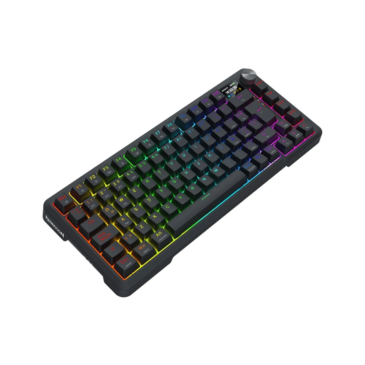 Teclado Mecánico Redragon UCAL LCD Pro K724RGB-PRO SP 75% SWITCH Yolk Linear Wireless Español 2