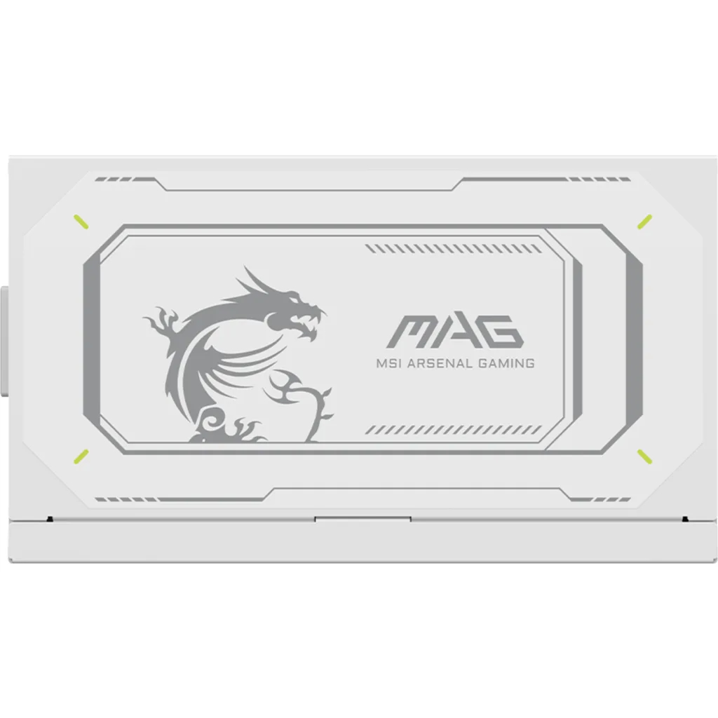 Fuente de Poder MSI MAG A1000GL PCIE5 White 1000W 80 Plus Gold Full Modular ATX 3.1 PCIe 5.1 4