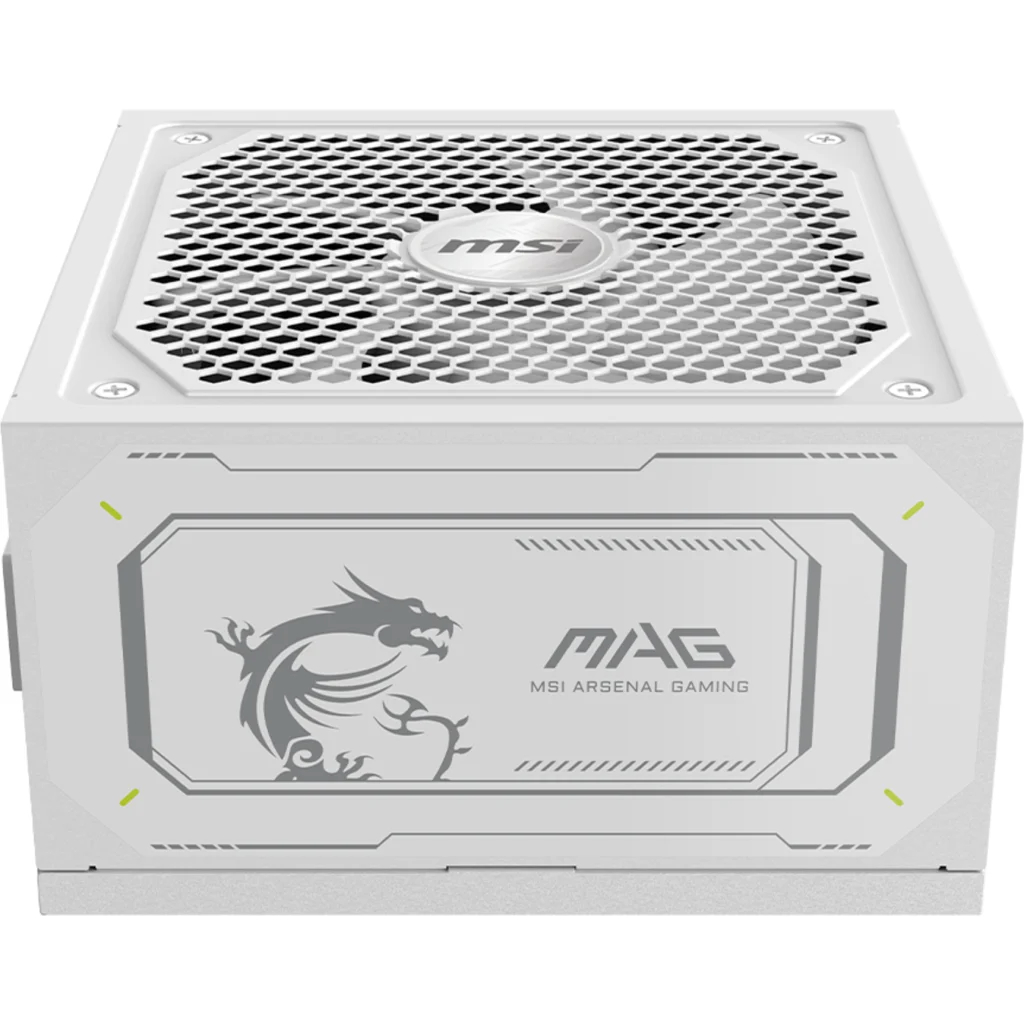 Fuente de Poder MSI MAG A1000GL PCIE5 White 1000W 80 Plus Gold Full Modular ATX 3.1 PCIe 5.1 6