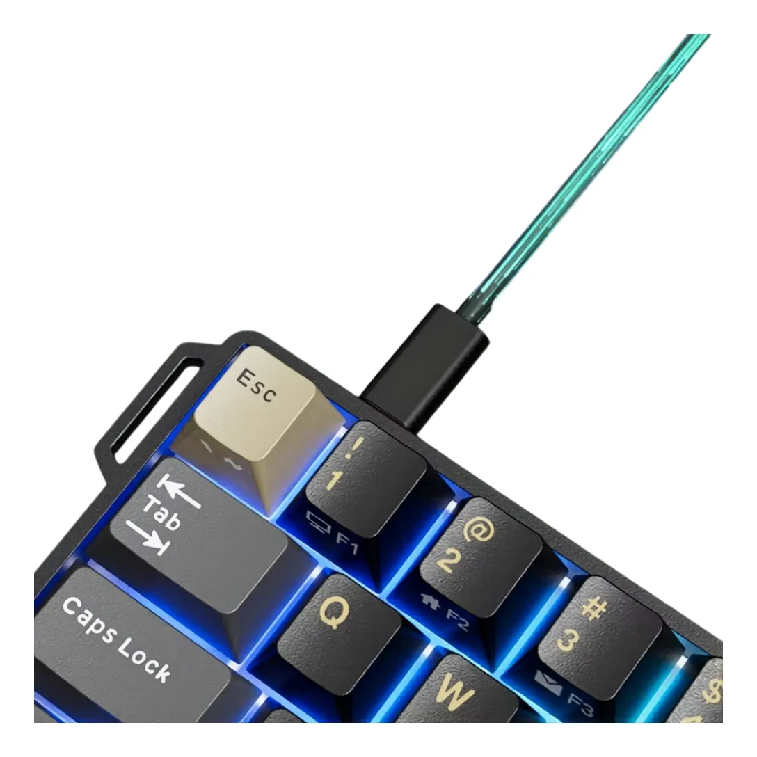 Teclado Gamer Royal Kludge RK68 HE Phantom sw mint magnético Español 3