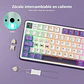 Teclado Mecánico Inalámbrico S98 96% QWERTY Español cloud Light  Tri-Mode Pantalla LCD, RGB y Batería 3750 mAh Sw chartreuse - Miniatura 10