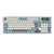 Teclado Mecánico Inalámbrico S98 96% QWERTY Español cloud Light  Tri-Mode Pantalla LCD, RGB y Batería 3750 mAh Sw chartreuse