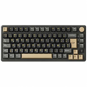 Teclado Mecánico Inalámbrico Royal Kludge M75 Phantom con pantalla – Cream Switch Español