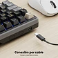 Teclado Mecánico RK Royal Kludge RK X87 Phantom Tri-Mode sw cream 87% Español - Miniatura 4