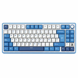 Teclado Mecánico RK Royal Kludge RK X87 prussian blue Tri-Mode sw cream 87%