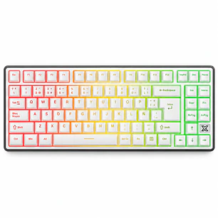 Teclado gamer Royale Kludfe rk x87 single mode sw creamy Black night rgb 87%