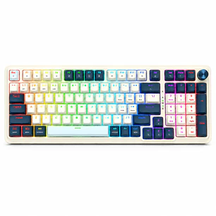 Teclado Mecánico Redragon Eisa pro K686 96% Español (ES) Switch Red Tri-Mode RGB Blanco/Azul