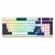Teclado Mecánico Redragon Eisa pro K686 96% Español (ES) Switch Red Tri-Mode RGB Blanco/Azul