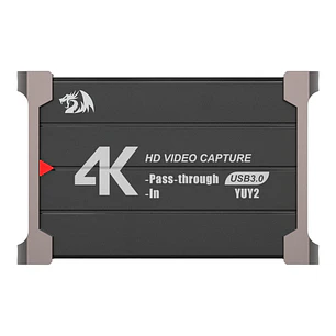 Capturadora de Video Redragon Flash HDMI a USB para Streaming y Grabación Full HD