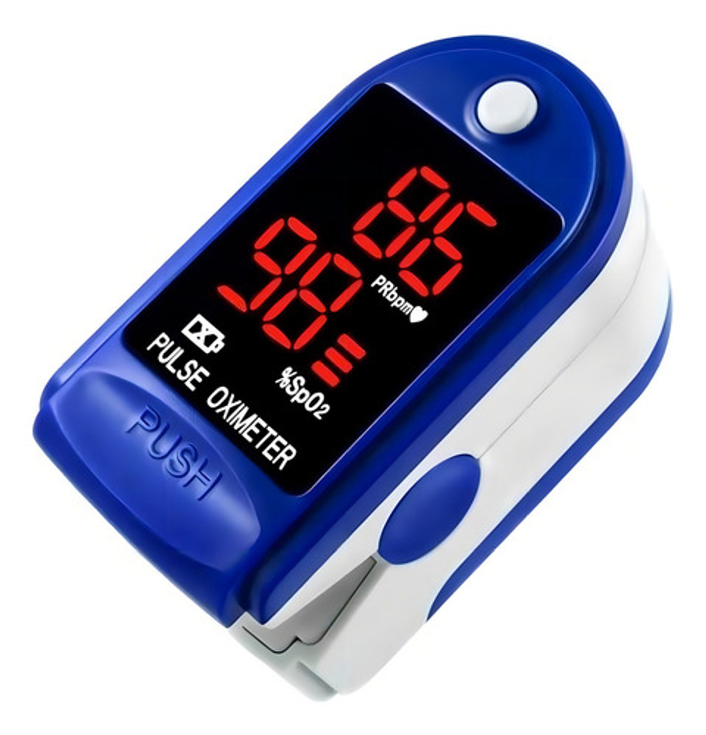 Oxímetro De Dedo Jziki Jzk-302 Azul Pantalla Led Apagado Automático 1