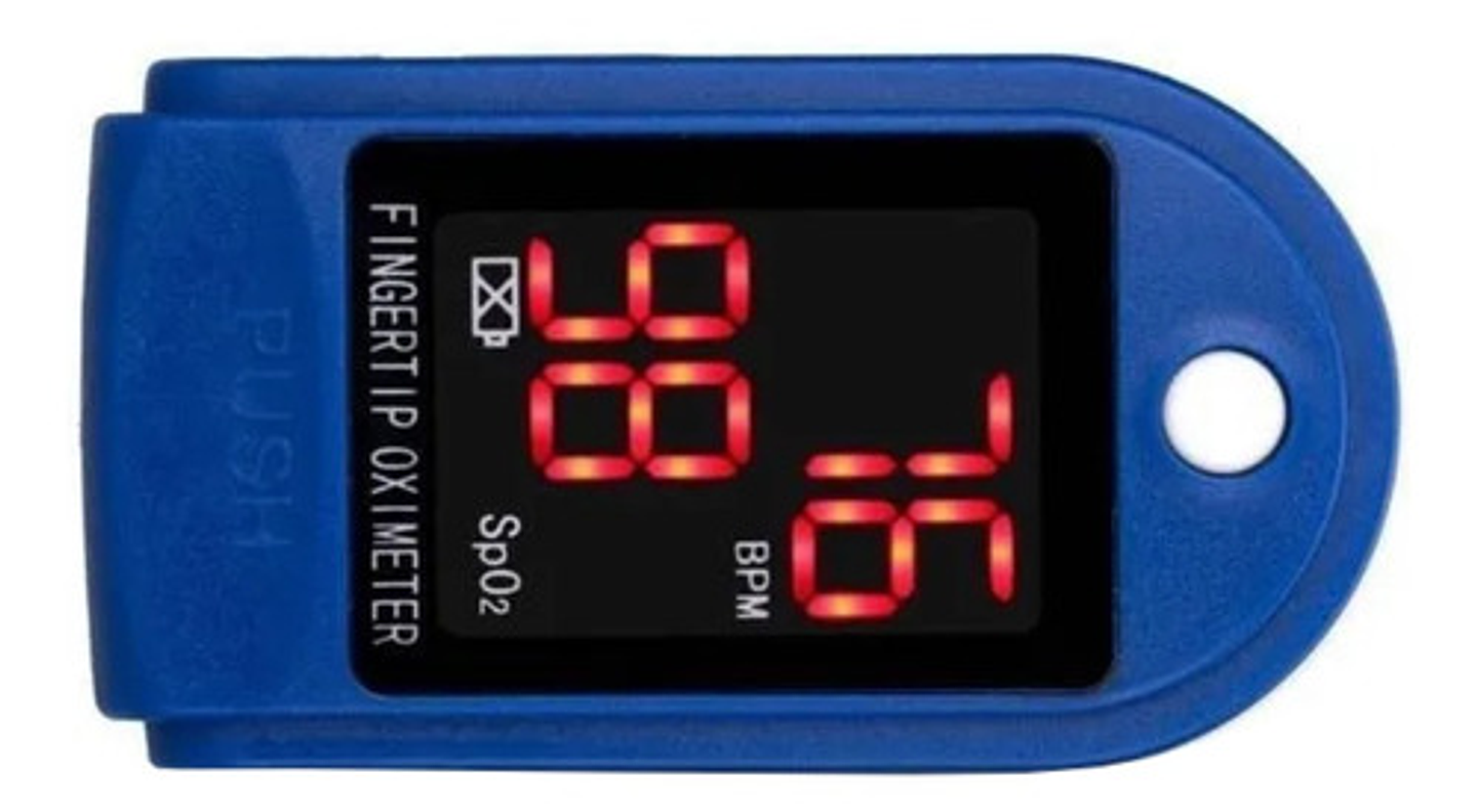 Oxímetro De Dedo Jziki Jzk-302 Azul Pantalla Led Apagado Automático 3