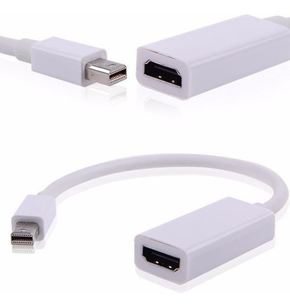 Cable Adaptador Mia Thunderbolt Mini Displayport A Hdmi 23.5cm Blanco 12