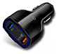 Cargador Rápido Auto Doble Usb Y Tipo C Qc3.0 Negro - Miniatura 3