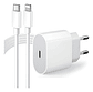 Cable De Carga Usb-c 1 Metro Para iPhone 11/12/13/14 Blanco - Miniatura 1