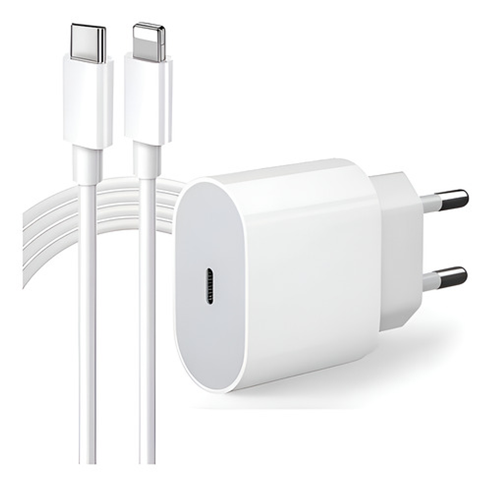 Cable De Carga Usb-c 1 Metro Para iPhone 11/12/13/14 Blanco 1