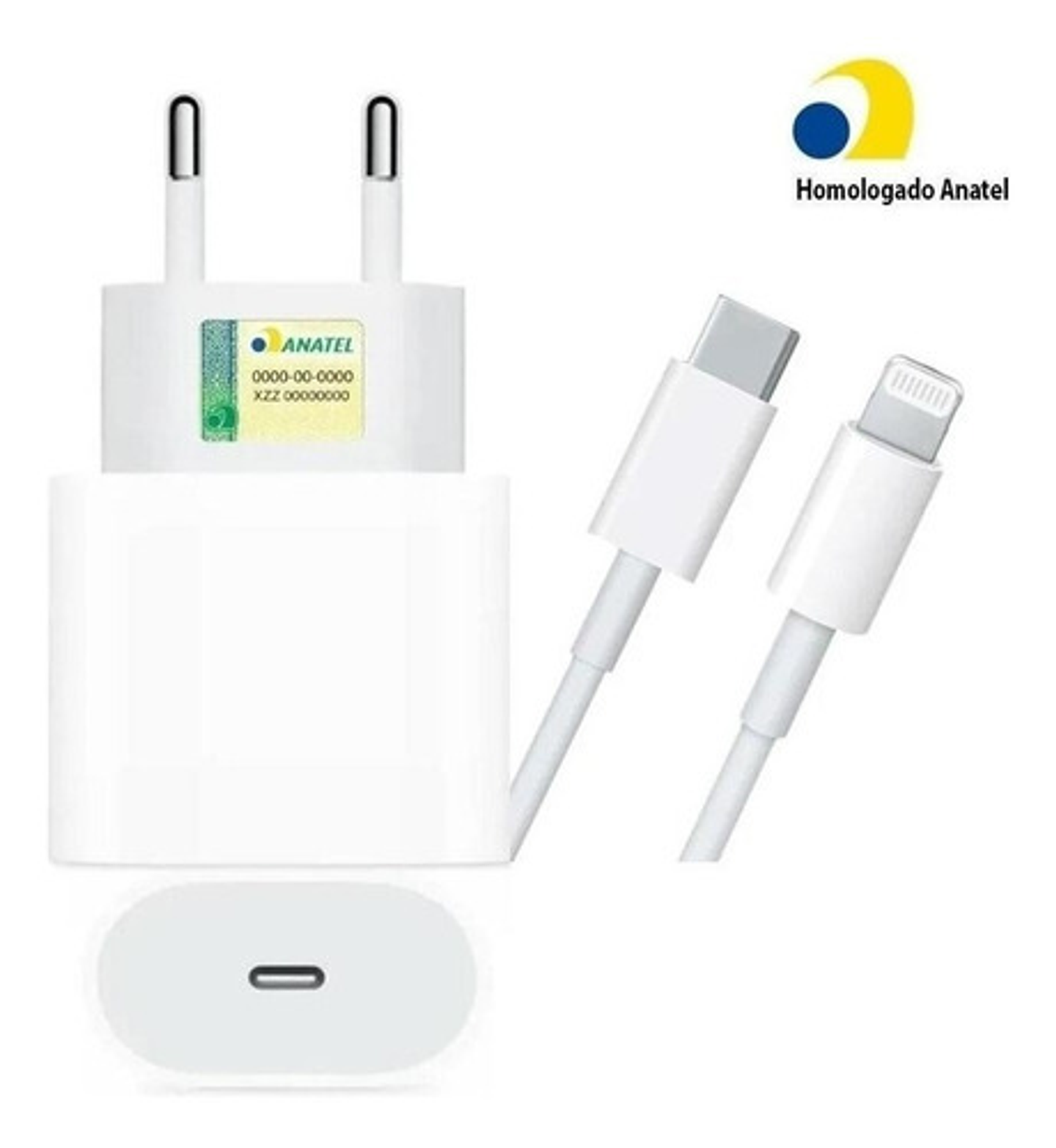 Cable De Carga Usb-c 1 Metro Para iPhone 11/12/13/14 Blanco 2