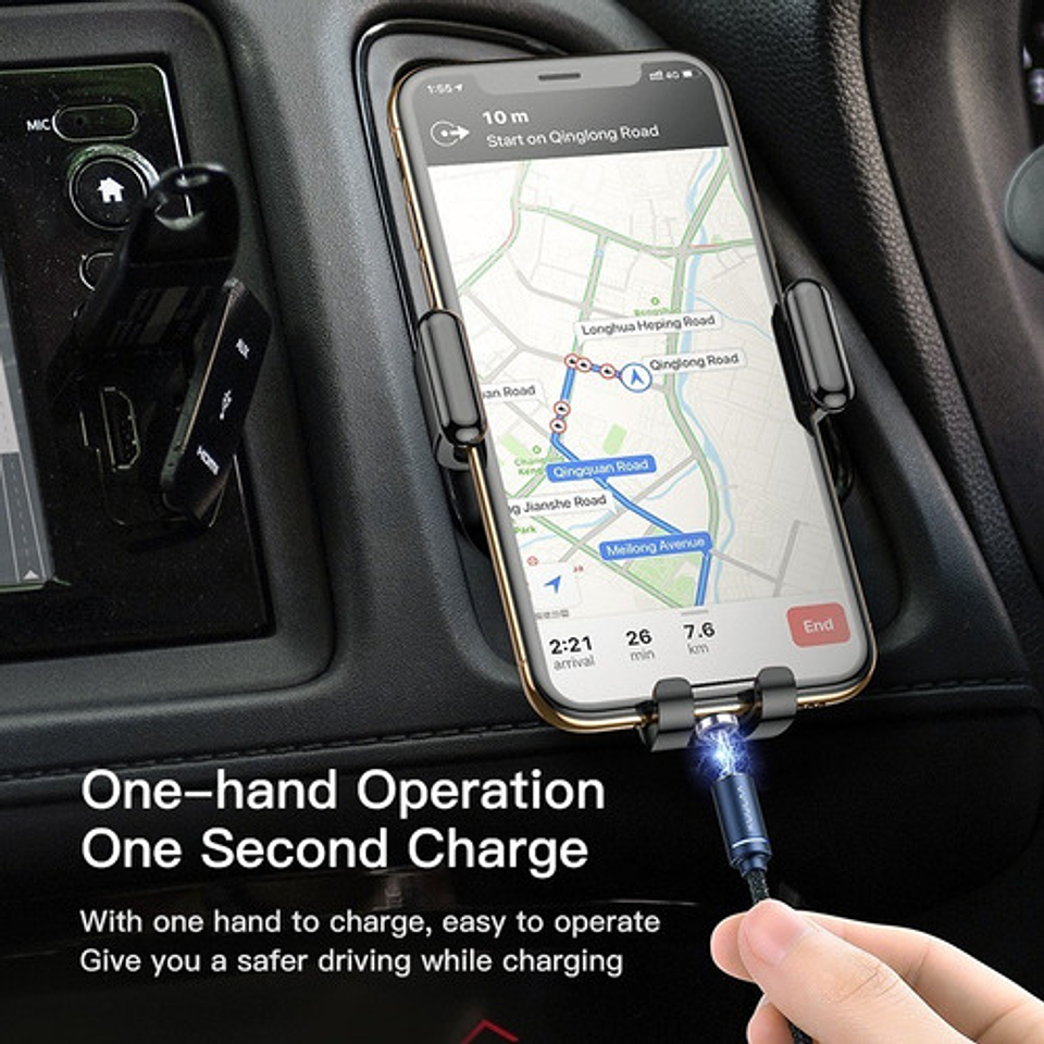 Cable Magnetico 3 En 1 Carga Y Datos Smartphones Y Gadgets Color Rojo 4