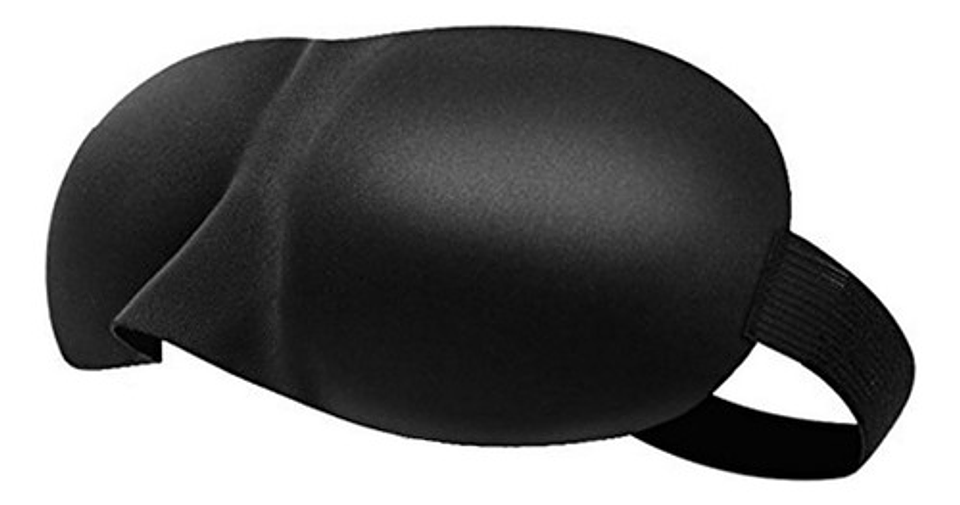 Antifaz Mascarilla Para Dormir Y Viajar Acolchonada 3colors Color Negro 1