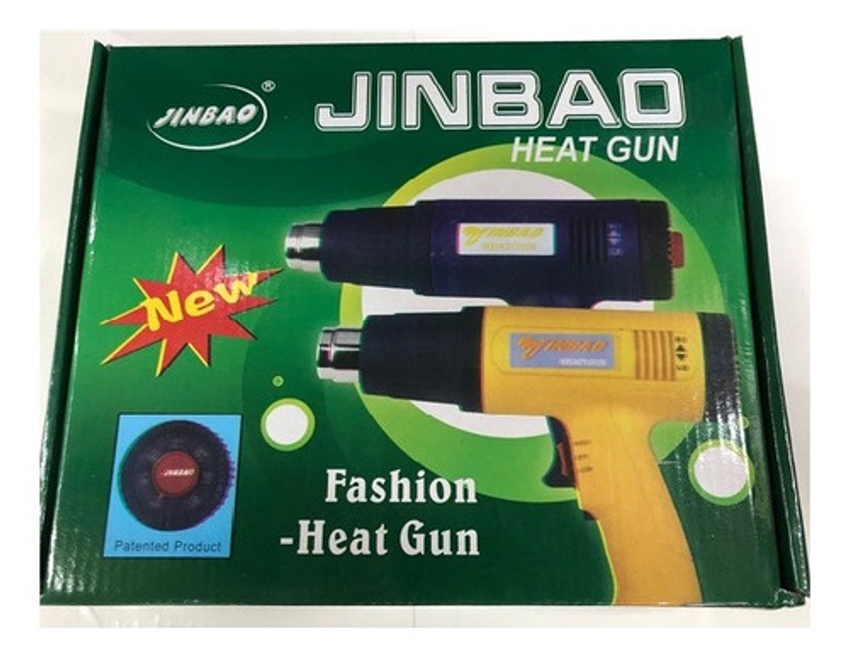 Pistola Aire Caliente Eshop 2000w Eléctrica 650°c 2 Velocidades Negra Negro 2