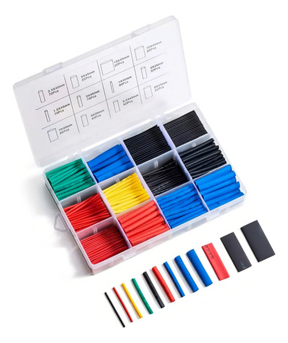 Set 560 Tubos Termoretractil Aislante Union Termoencogible 1