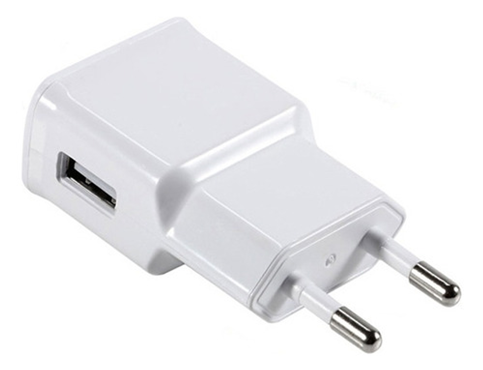 Cargador Usb Con Cable V8 2.0a Carga Rapida 1hora Eu064 Color Blanco 1