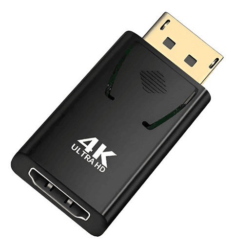 Adaptador Dp Displayport A Hdmi 1080p Display Port Negro