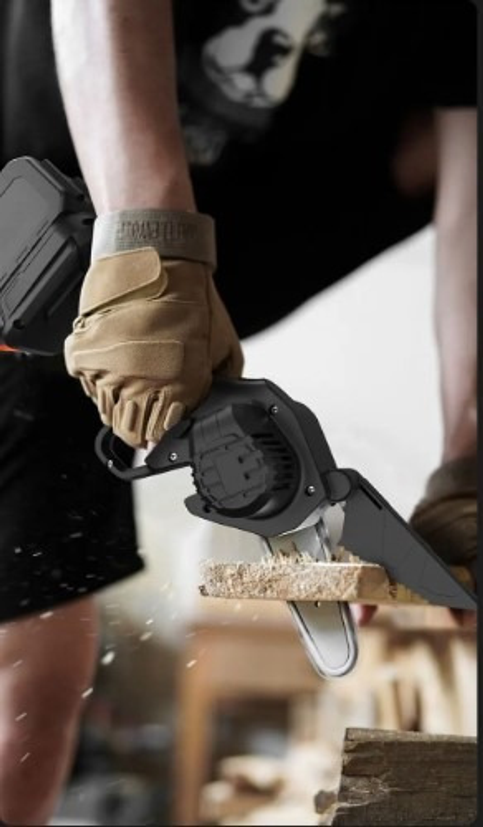 Mini Sierra Eléctrica 4  Portátil 21v Recargable M. Ls-004-2 3