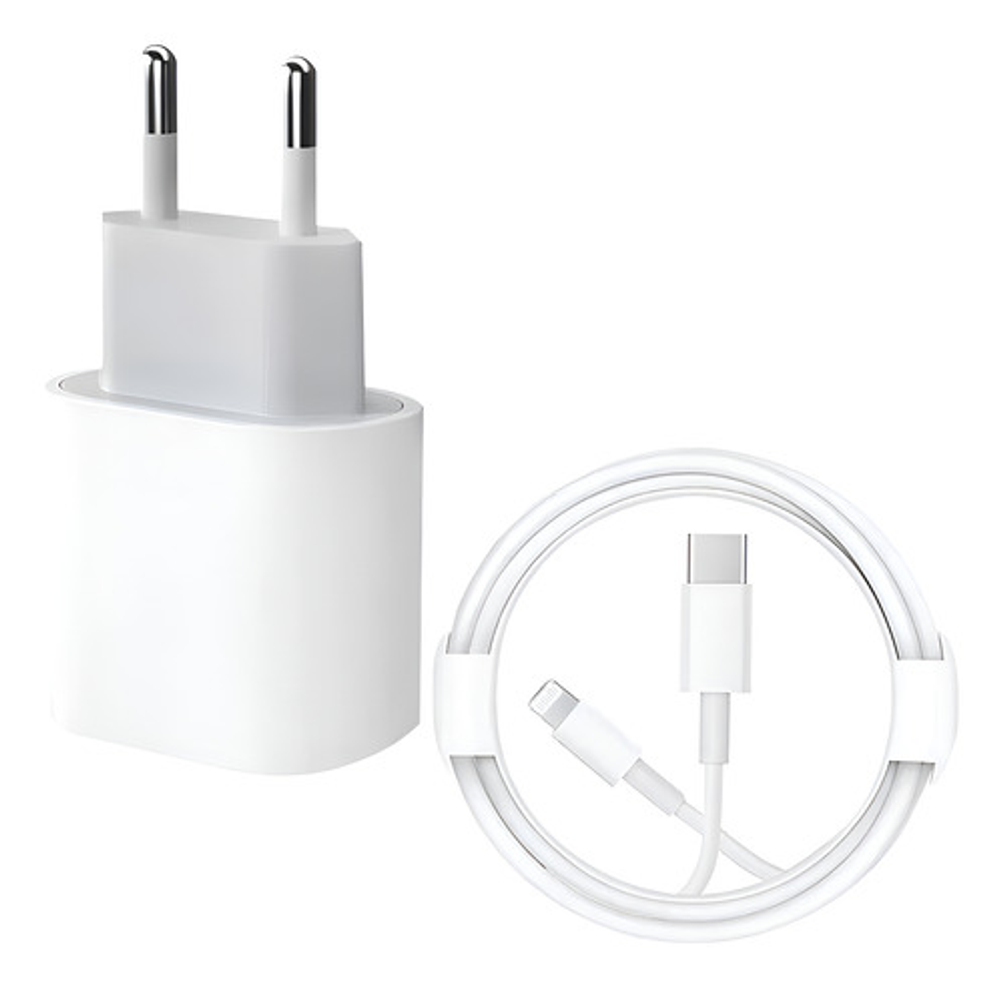 Cargador 20w Compatible Con iPhone Cable Usb-c A 1