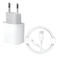 Cargador 20w Compatible Con iPhone Cable Usb-c A - Miniatura 1