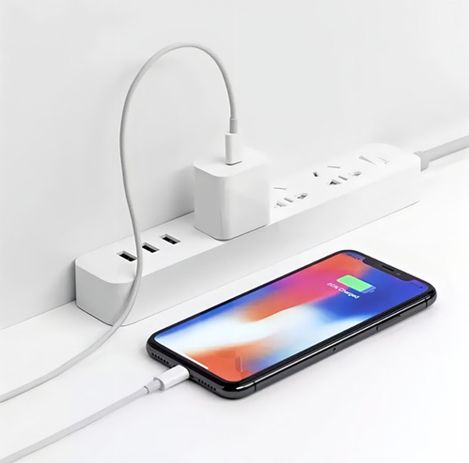 Cargador 20w Compatible Con iPhone Cable Usb-c A 4