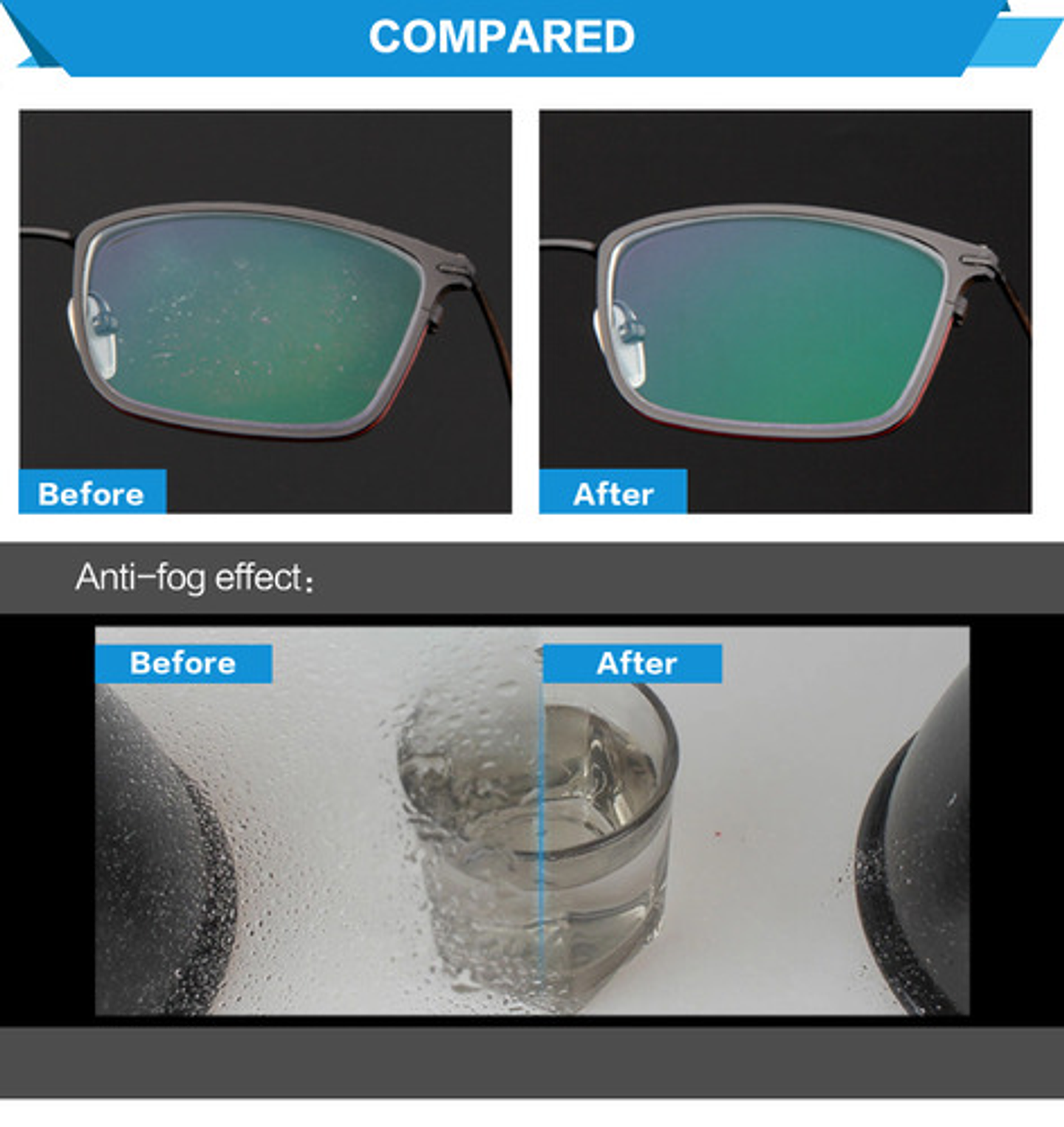 Limpia Cristales Antiempañante 60ml [solución Líquida Vhex 3