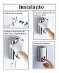Dispensador De Jabón Líquido Y Detergente De Acero Inoxidable De 500 Ml Para Pared, Color Cromado - Miniatura 6