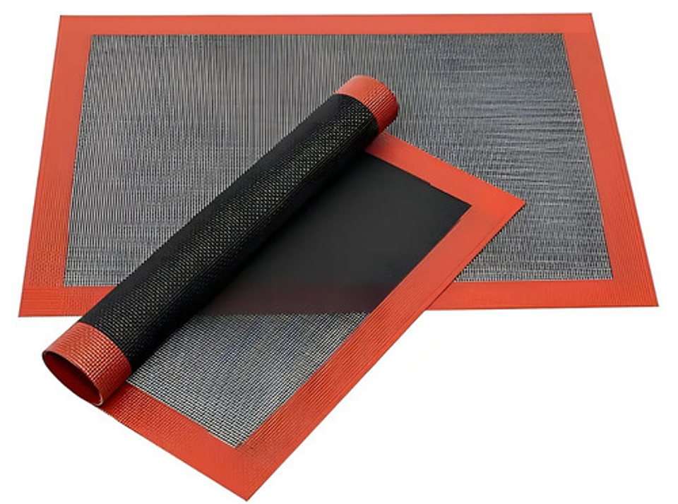 Pack 2 Lamina De Silicona Tapete Horno Microperforado Vhex 1