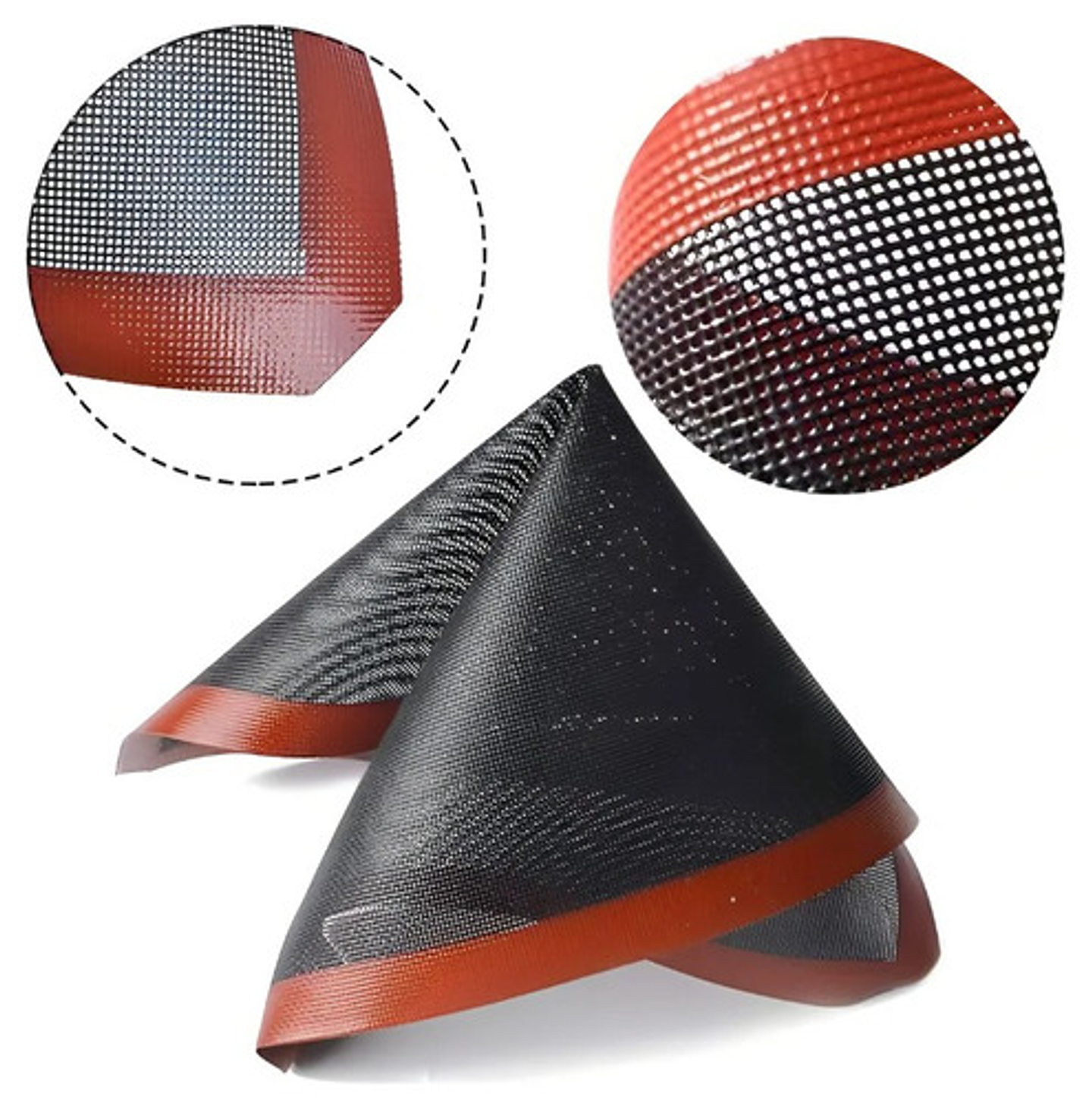 Pack 2 Lamina De Silicona Tapete Horno Microperforado Vhex 4