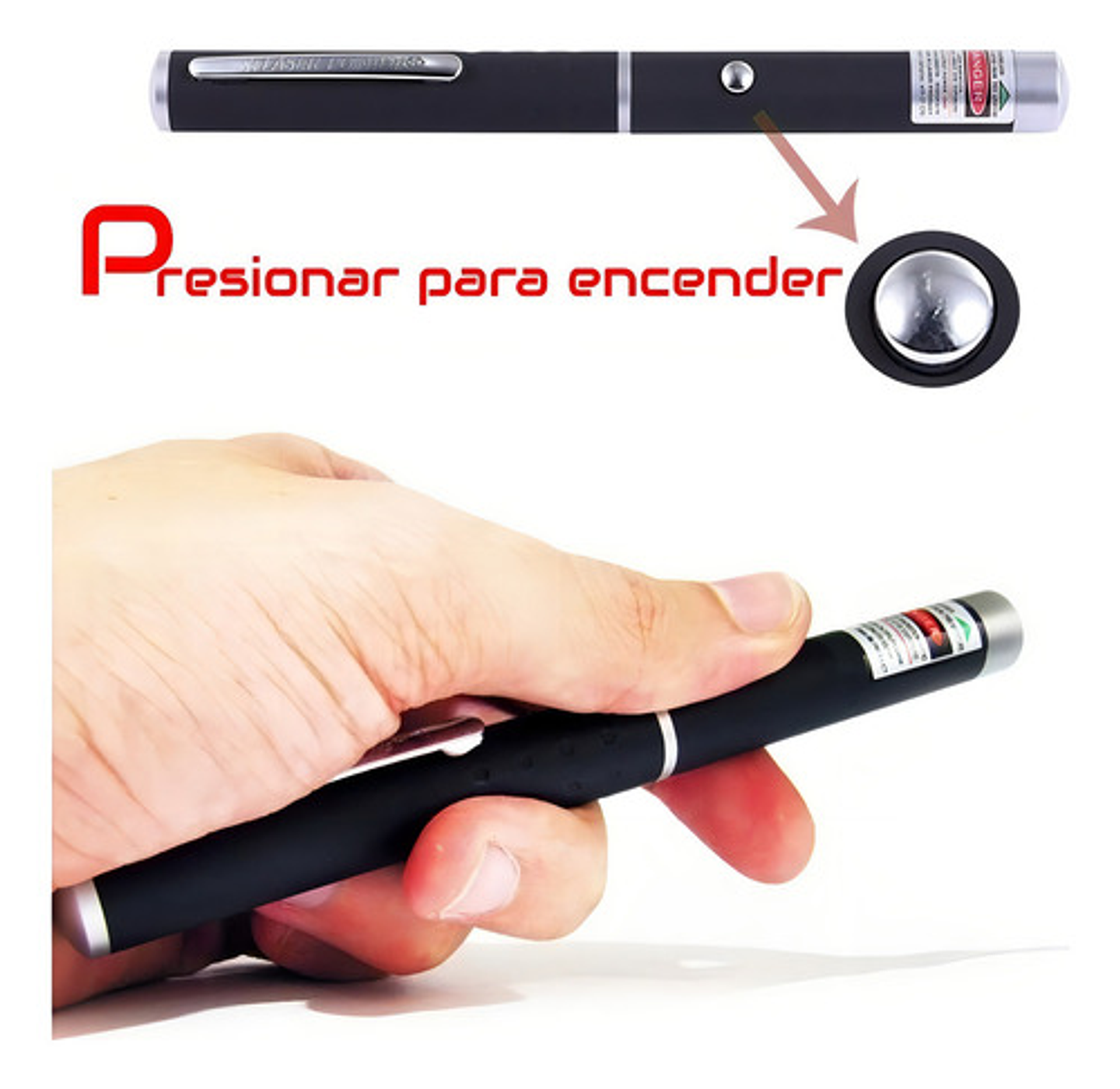 Lapicera Puntero Láser Duaitek Lpr-100mw 100mw Rojo 7km Pila Aaa 4