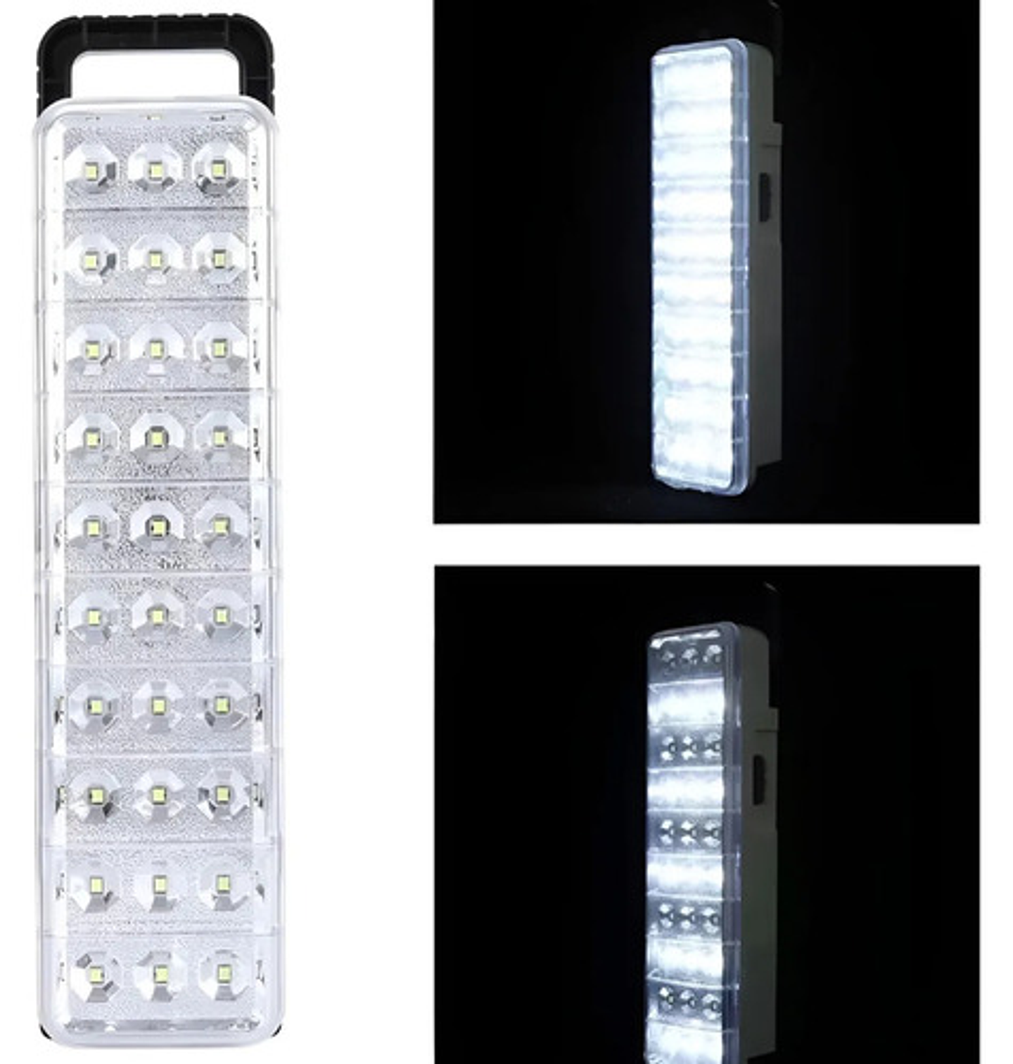 Lámpara Led 30w Emergencia Vhex Blanca Portátil 2